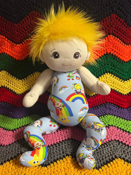 Yellow Hair Doll (Newborn Clothes)