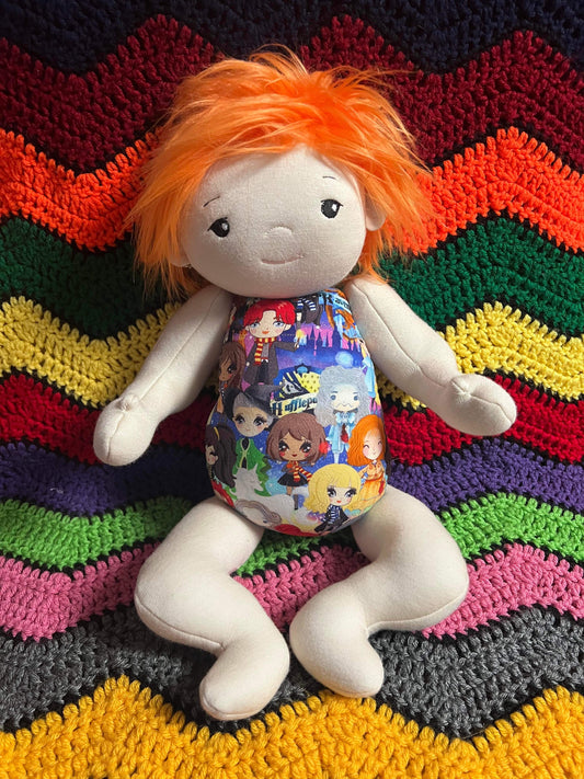 Orange Hair Doll (Newborn Clothes)